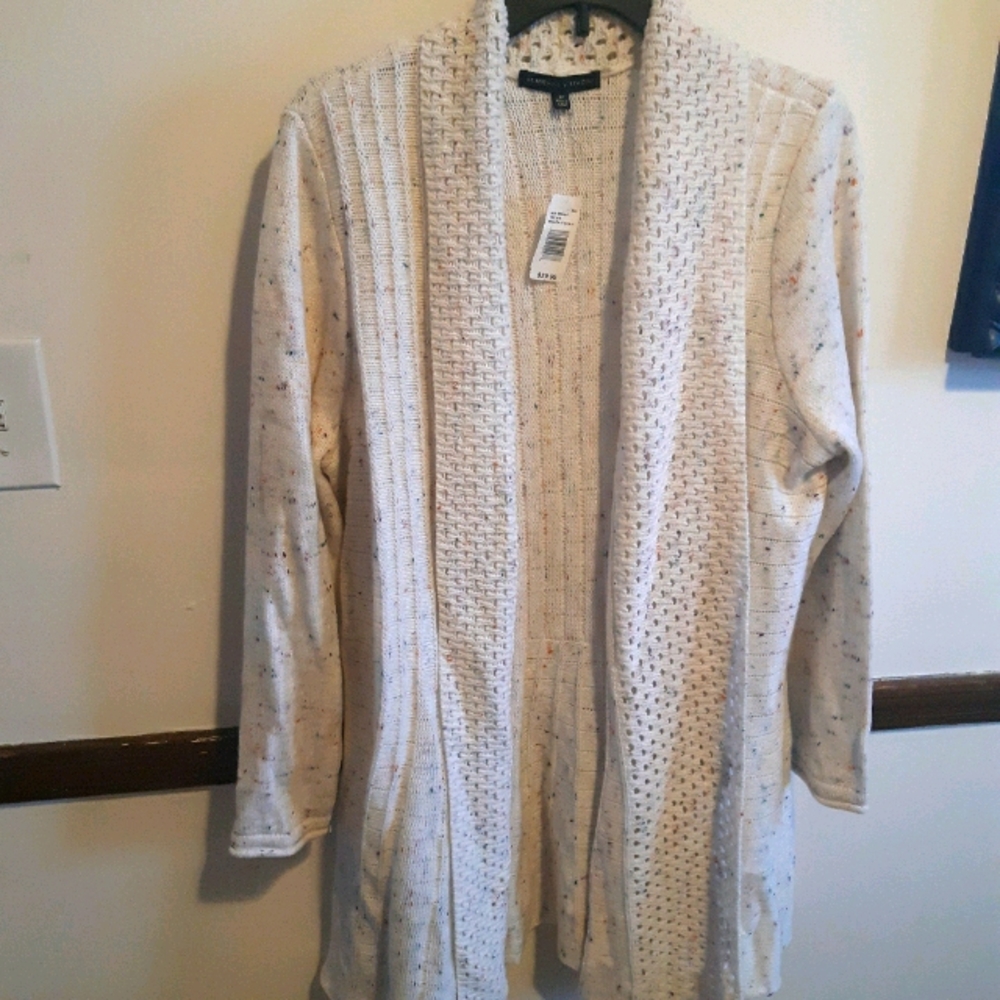 NWT Adrienne Vittadini Open Cardigan